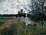 Promenade Near Argenteuil by Claude Monet